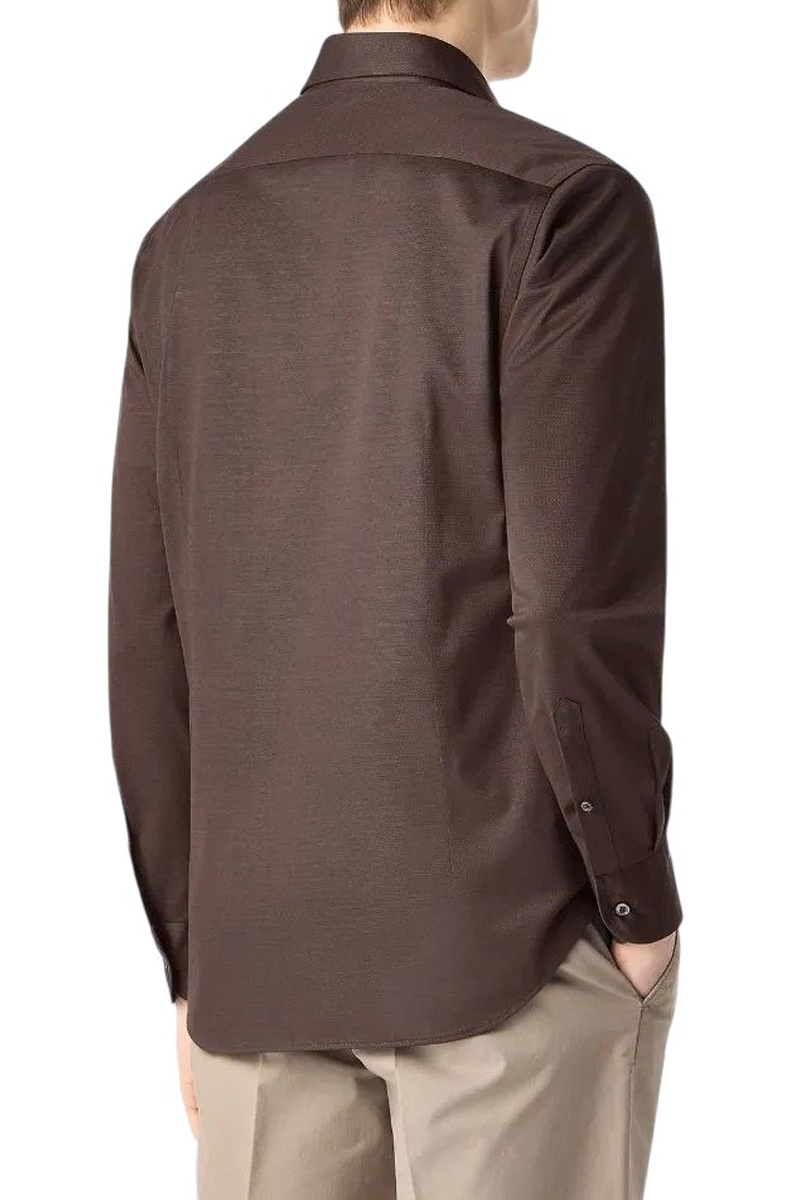 Мужской Corneliani Рубашка однотонная (цвет ), артикул 27P112-2711221 | Фото 4