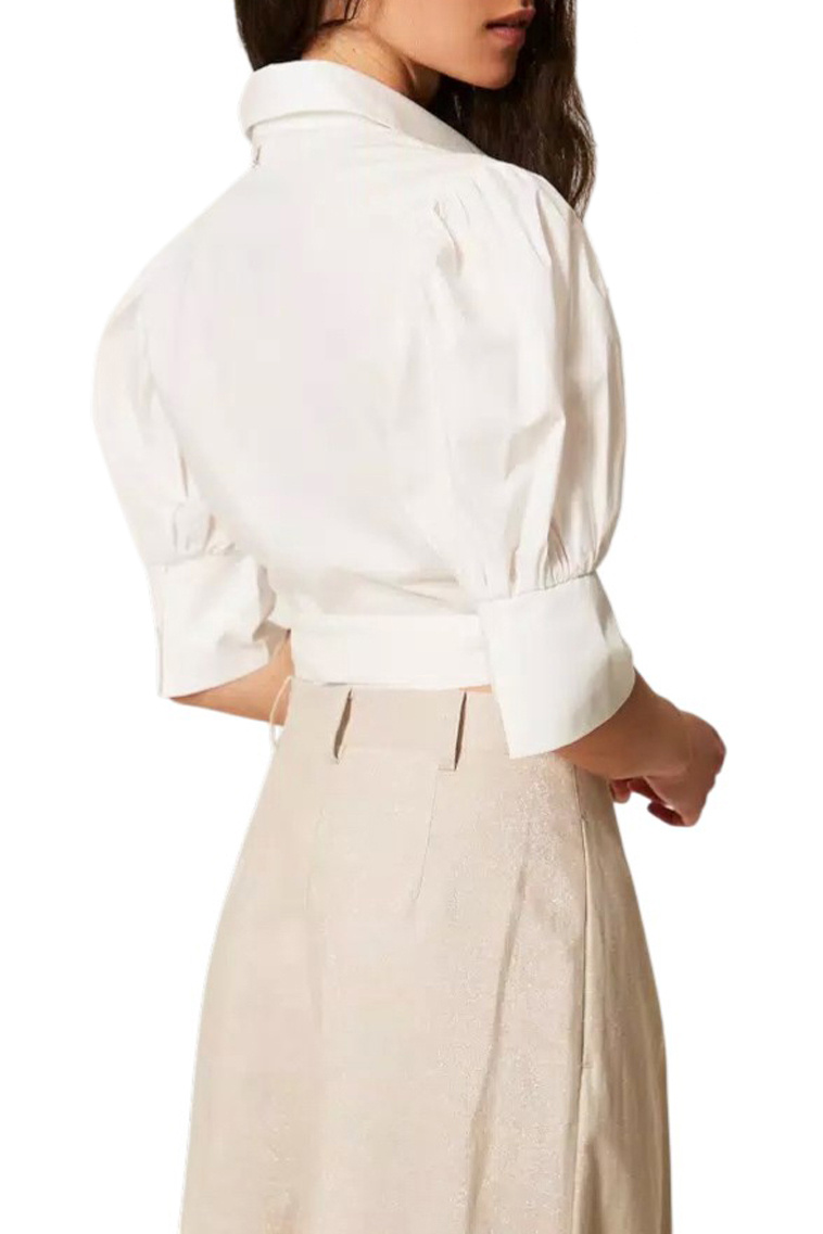 Женский TWINSET Milano Рубашка из эластичного хлопка (цвет ), артикул 261AT2021 | Фото 3