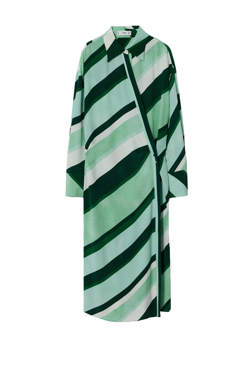 Платье BIO с принтом|Основной цвет:Зеленый|Артикул:27066328 | Фото 1