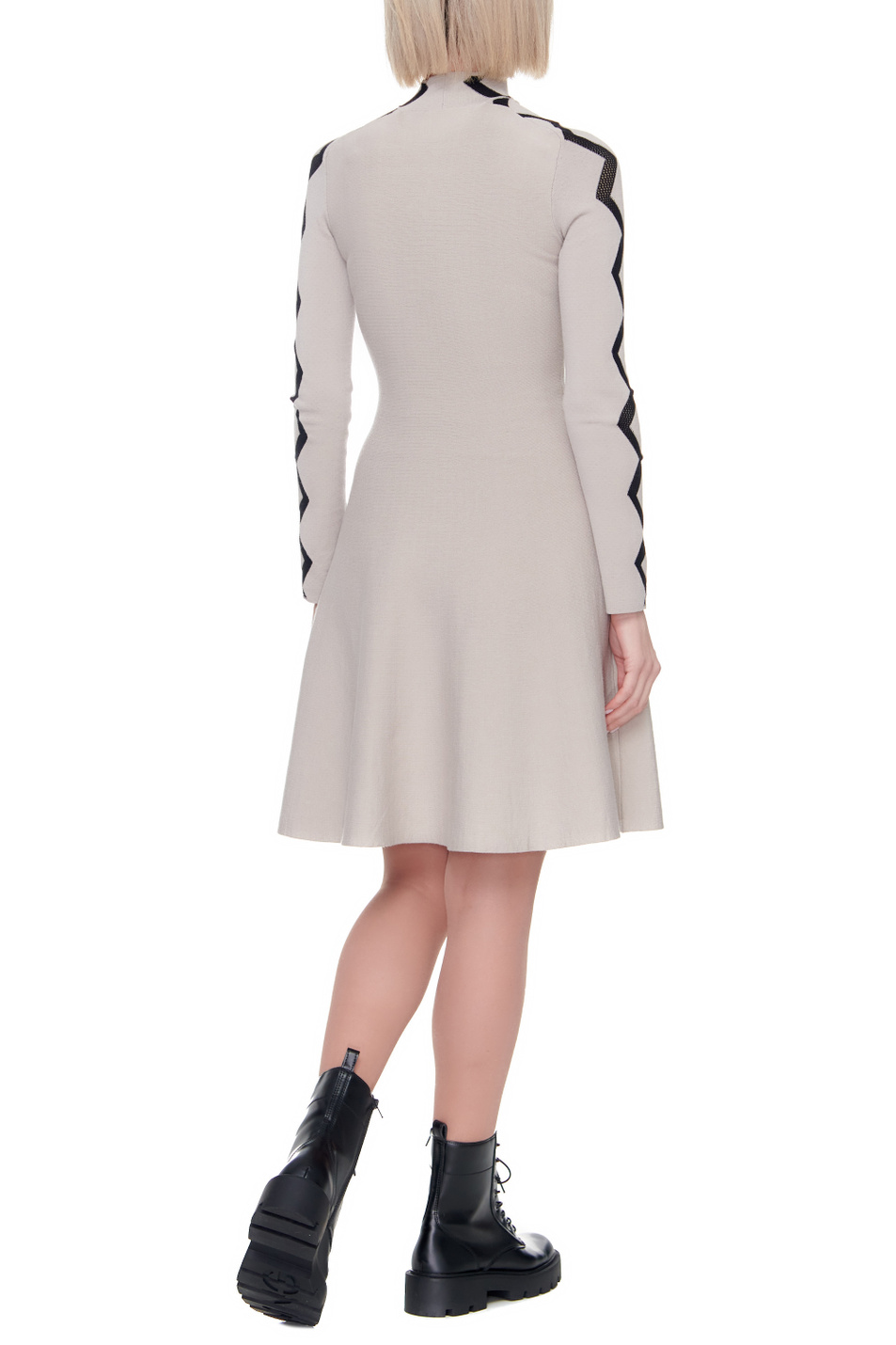Emporio Armani Платье из смесовой вискозы с контрастными вставками (цвет ), артикул 6K2AW3-2M29Z | Фото 5