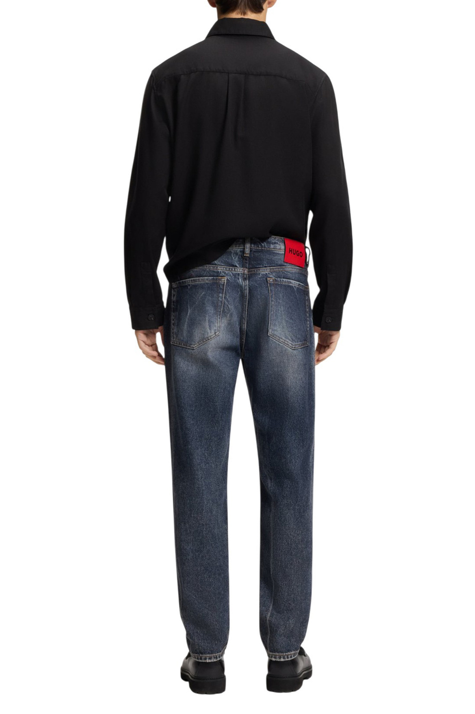 Джинсы из эластичного хлопка|Основной цвет:Синий Мужской HUGO Джинсы из эластичного хлопка (цвет ), артикул 50554154 | Фото 4