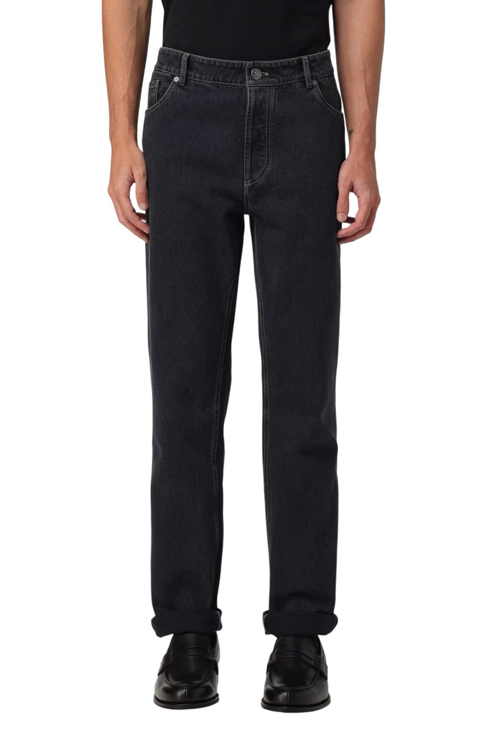 Мужской Brunello Cucinelli Джинсы из хлопка (цвет ), артикул M235PD3210 | Фото 4