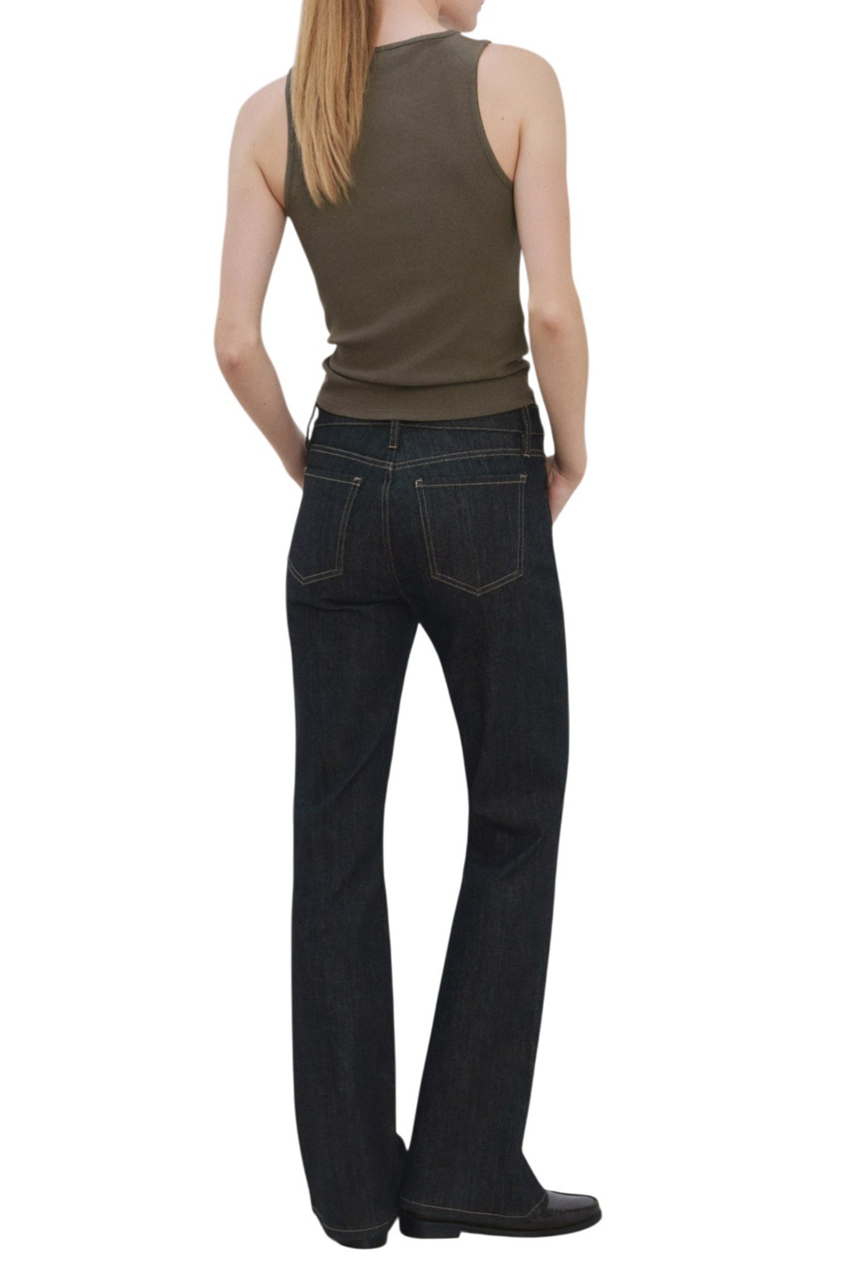 Женский Mango Топ BONI в рубчик (цвет ), артикул 27065830 | Фото 3