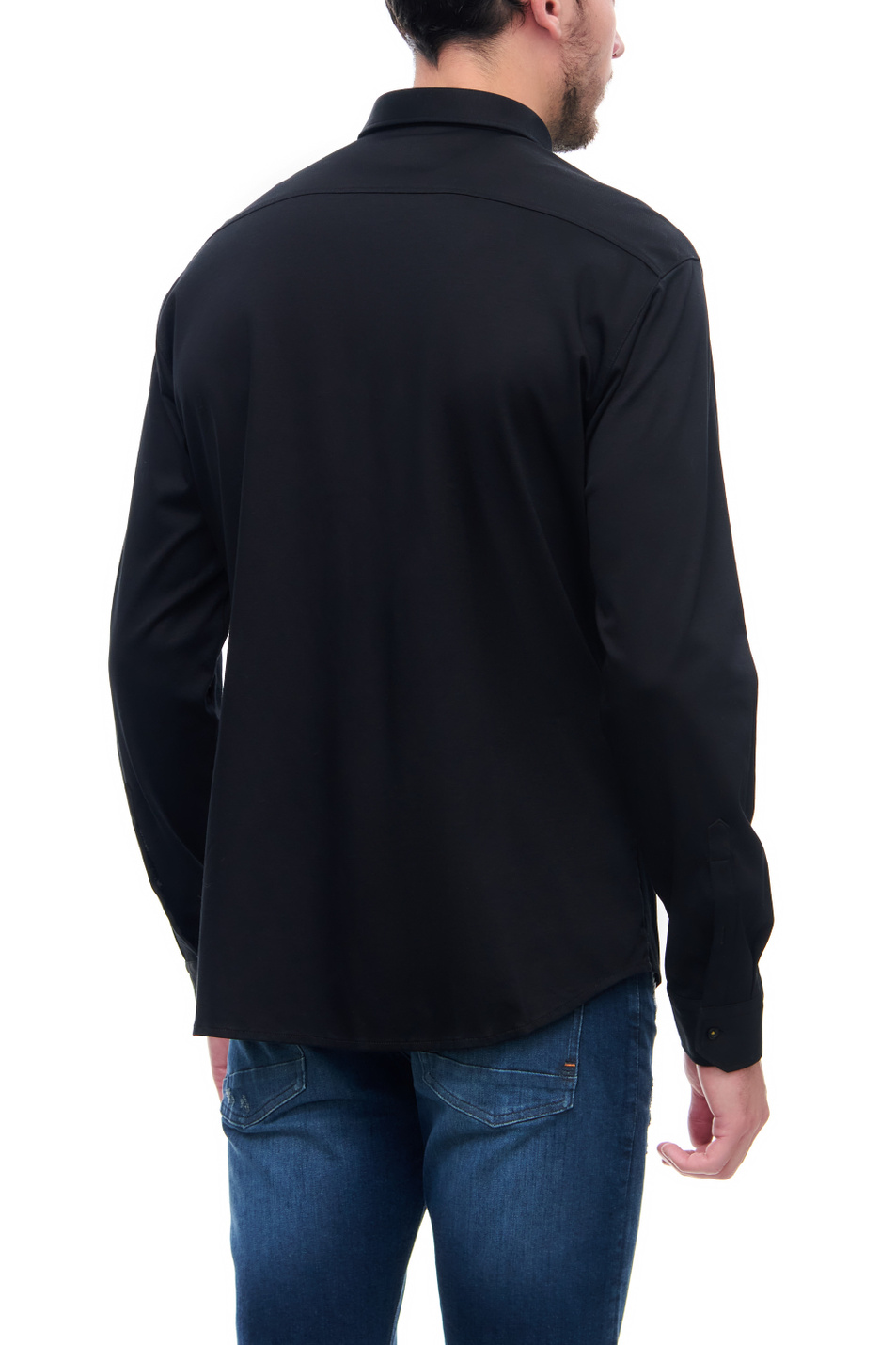 BOSS Трикотажная рубашка с логотипом на груди (цвет ), артикул 50452429 | Фото 4