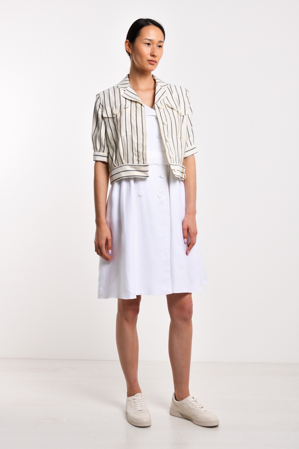 Женский Emporio Armani Куртка из смеси вискозы и льна (цвет ), артикул 3H2B91-2N4JZ | Фото 3