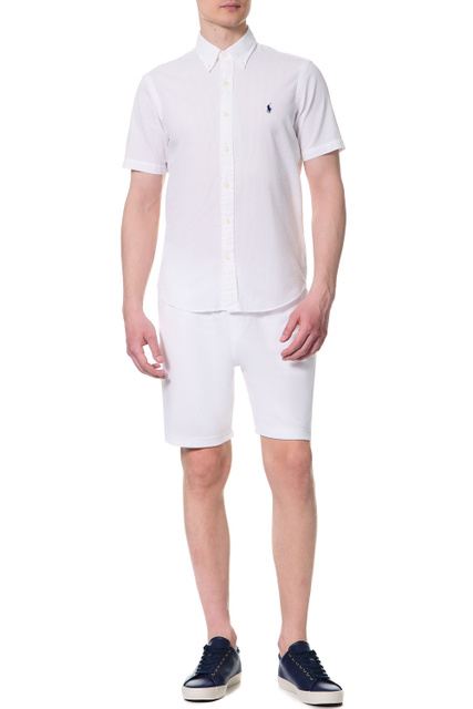 Рубашка из натурального хлопка|Основной цвет:Белый|Артикул:710867290002 | Фото 2