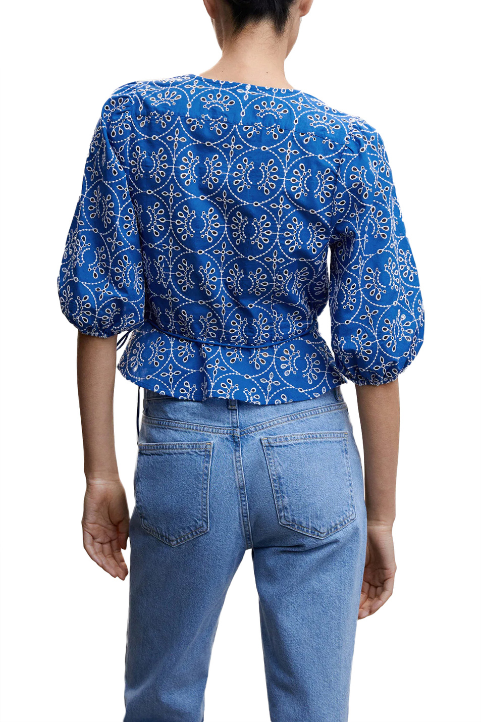 Женский Mango Блузка ZAFI с вышивкой (цвет ), артикул 47038632 | Фото 4