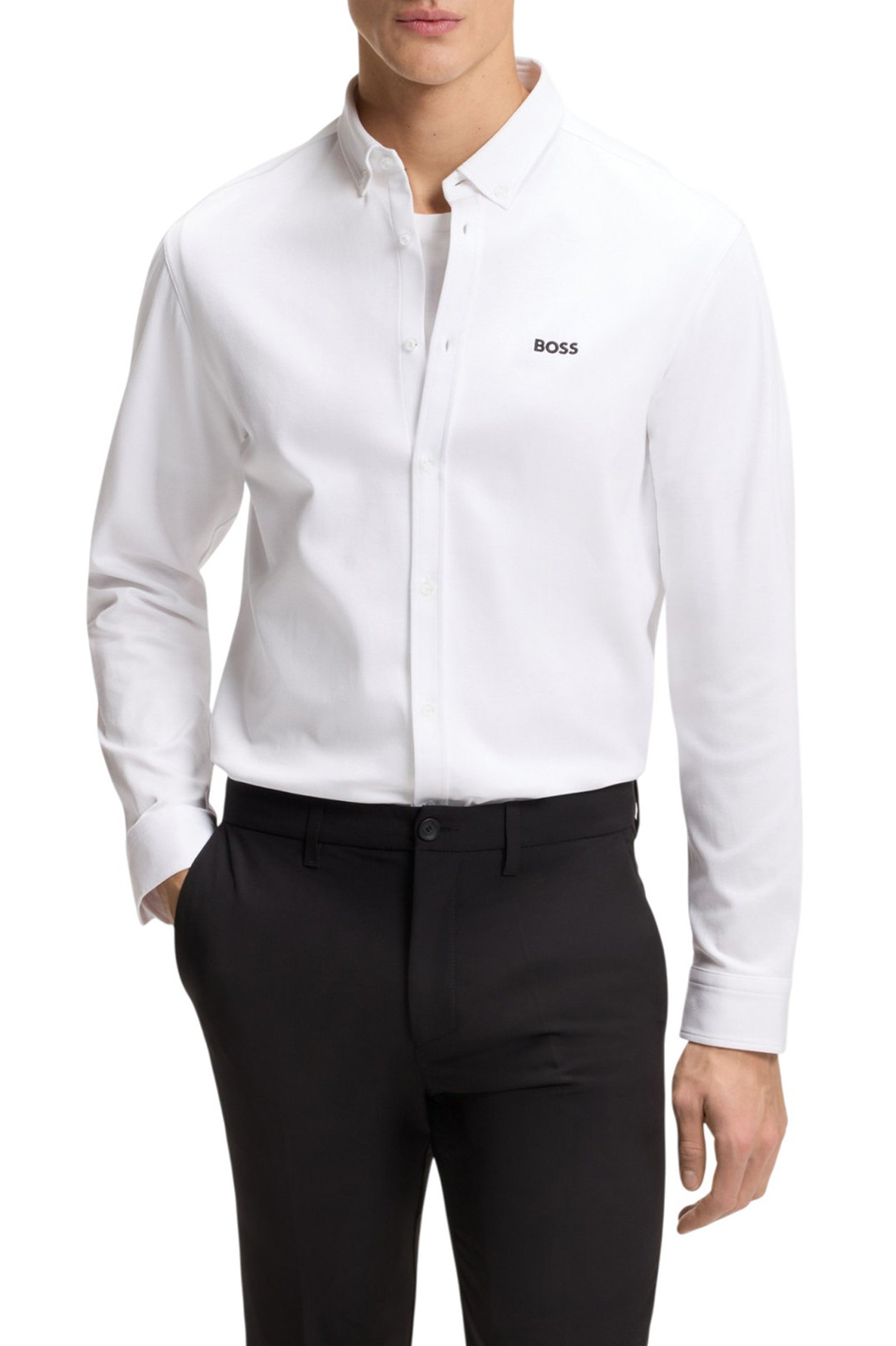 Мужской BOSS Рубашка Motion из хлопка (цвет ), артикул 50555946 | Фото 3