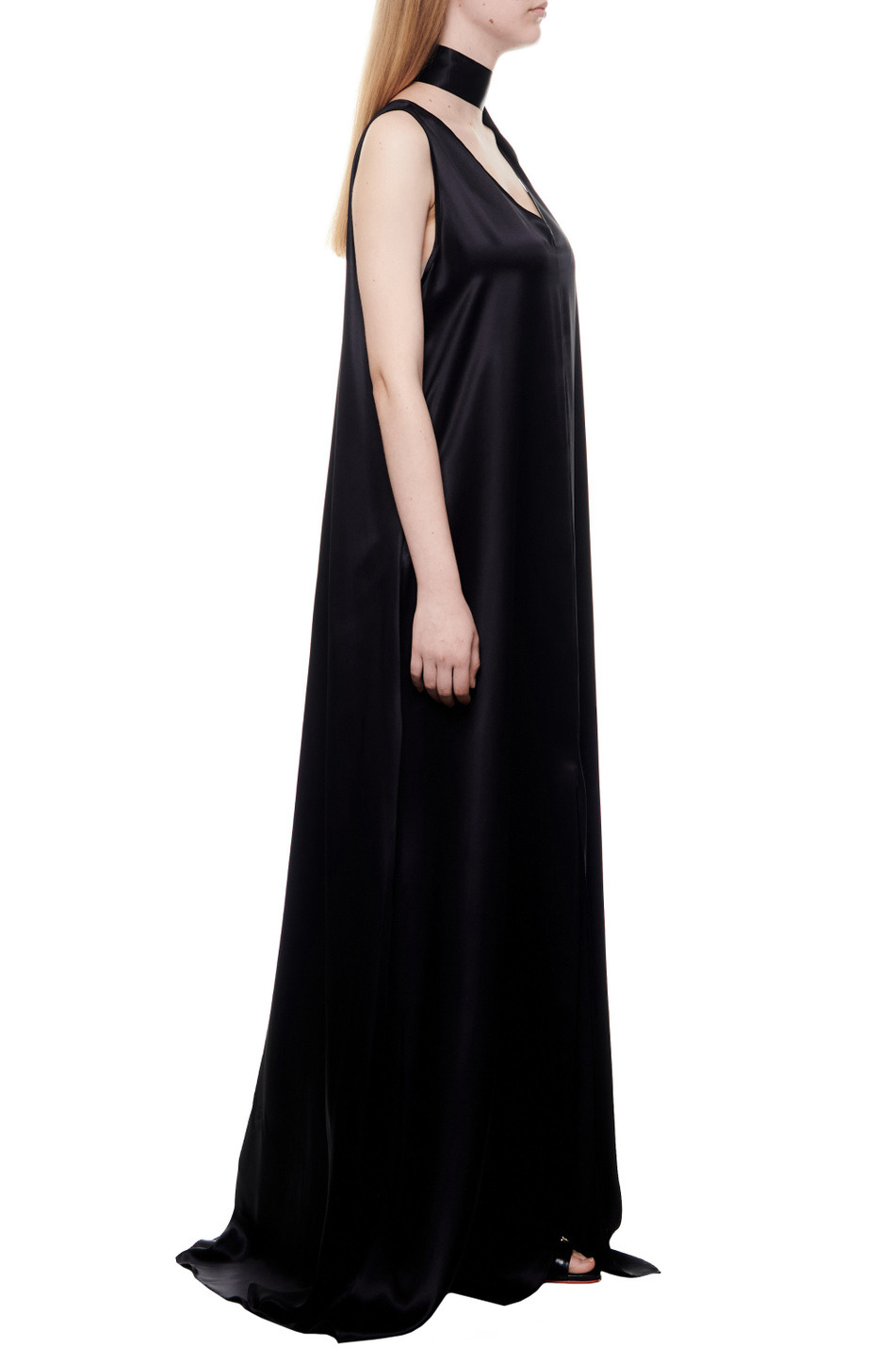 Женский Kiton Платье из натурального шелка со съемным поясом (цвет ), артикул D57334K0333702007 | Фото 4