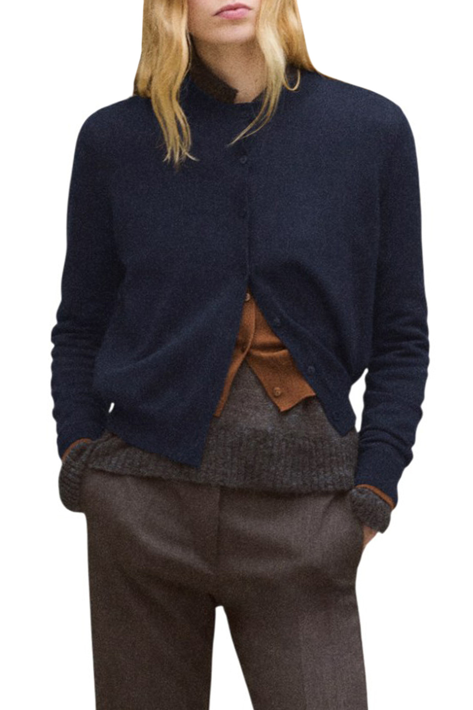 Женский Mango Кардиган OLSEN однотонный (цвет ), артикул 27071191 | Фото 3