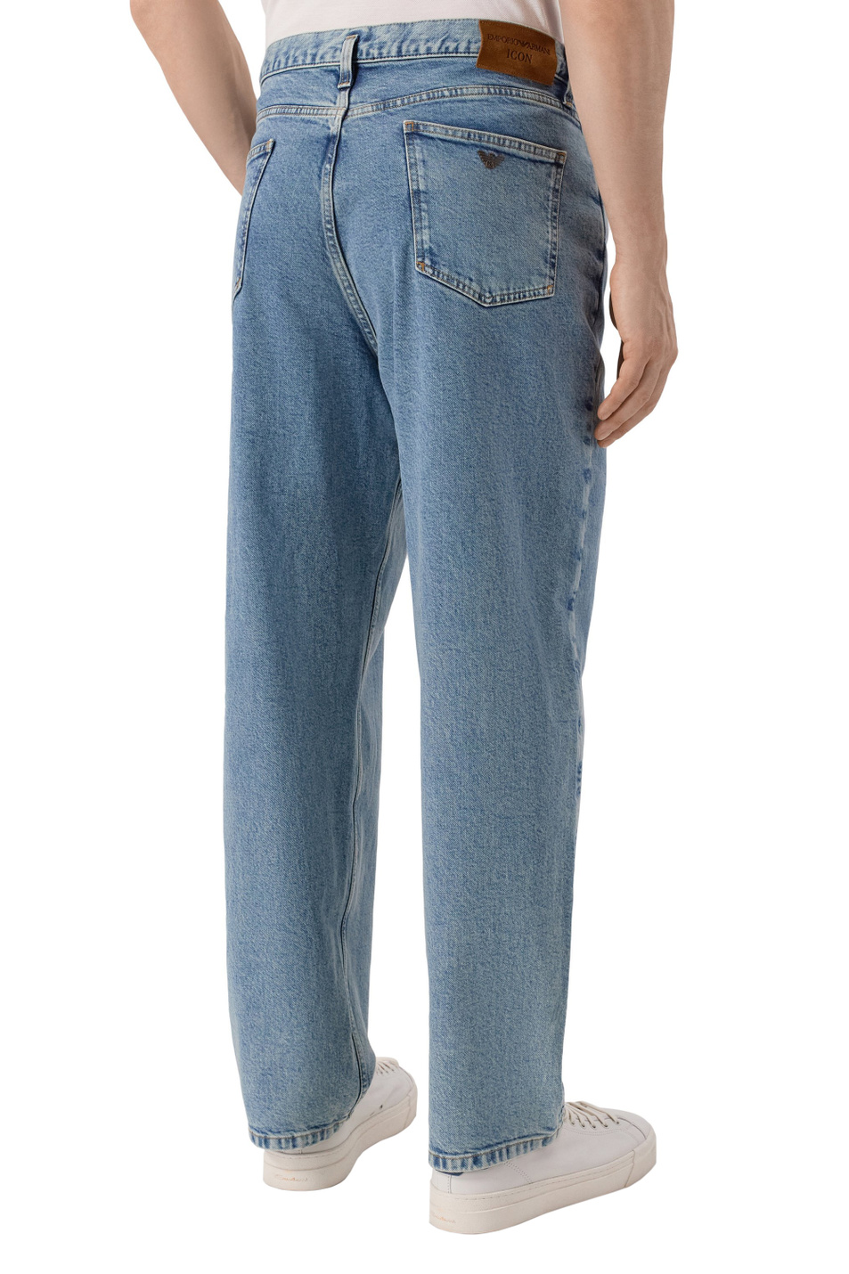 Мужской Emporio Armani Джинсы из эластичного хлопка (цвет ), артикул EM004717-AF23101 | Фото 5