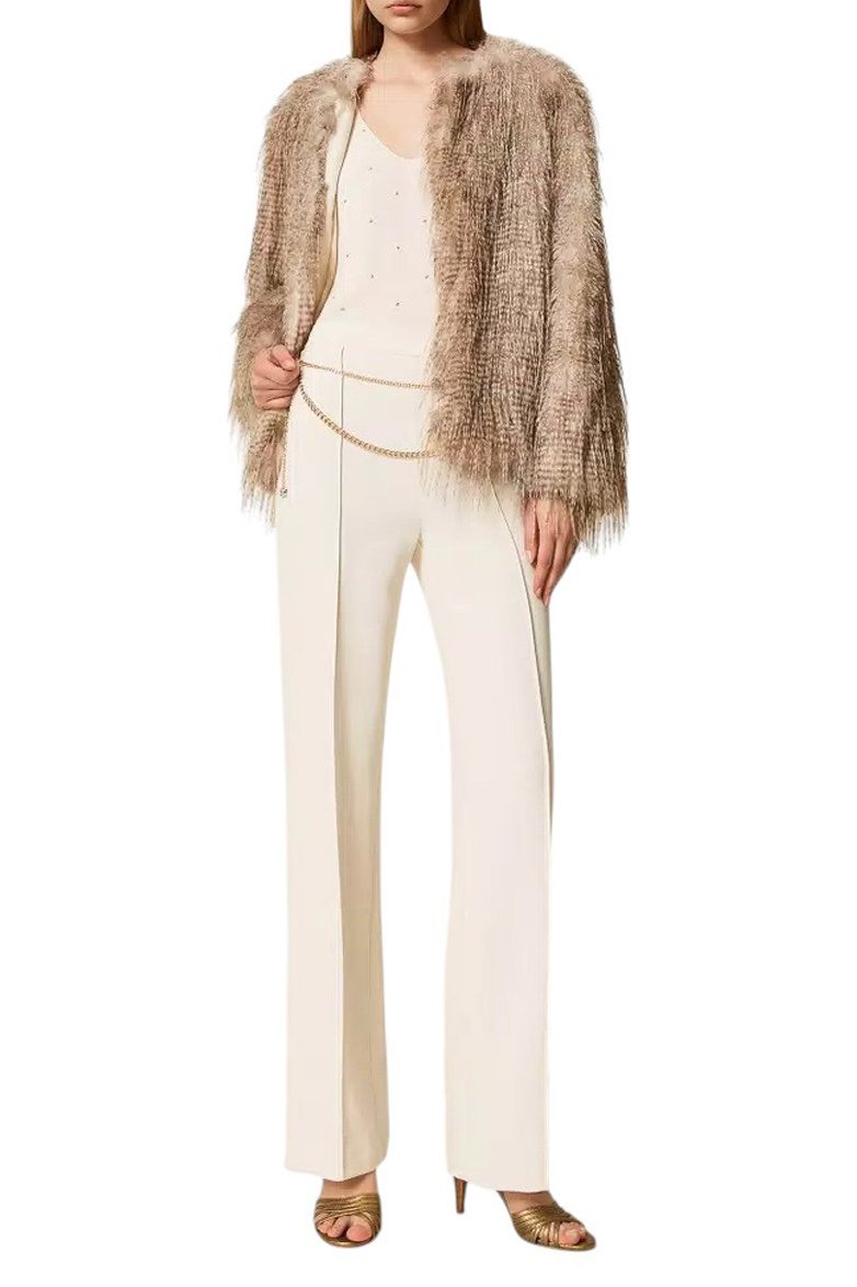 Женский TWINSET Milano Жакет с длинным ворсом (цвет ), артикул 252AP2541 | Фото 2