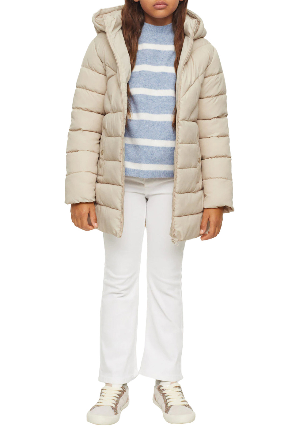 Девочкам Mango Kids Стеганое пальто ALILONG3 (цвет ), артикул 37013255 | Фото 3