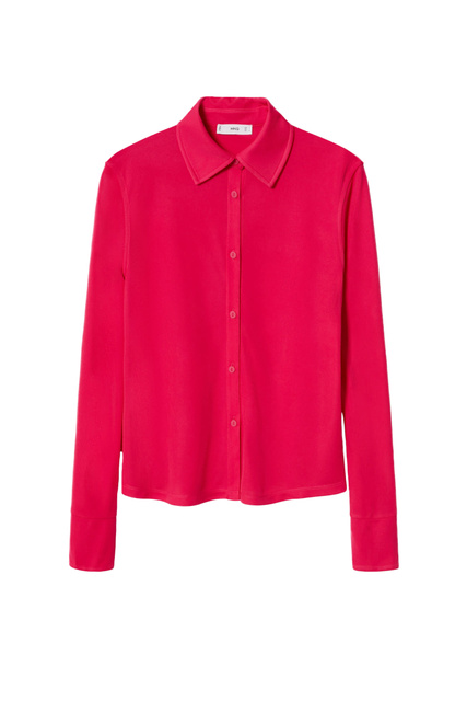 Блузка CELINA с разрезами на рукавах|Основной цвет:Розовый|Артикул:37074060 | Фото 1