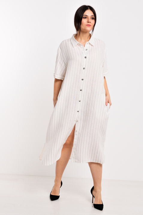 Persona Платье-рубашка из эластичного льна ( цвет), артикул 1222209 | Фото 6
