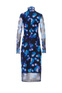HUGO Платье с высоким воротником и прозрачными рукавами ( цвет), артикул 50461719 | Фото 2