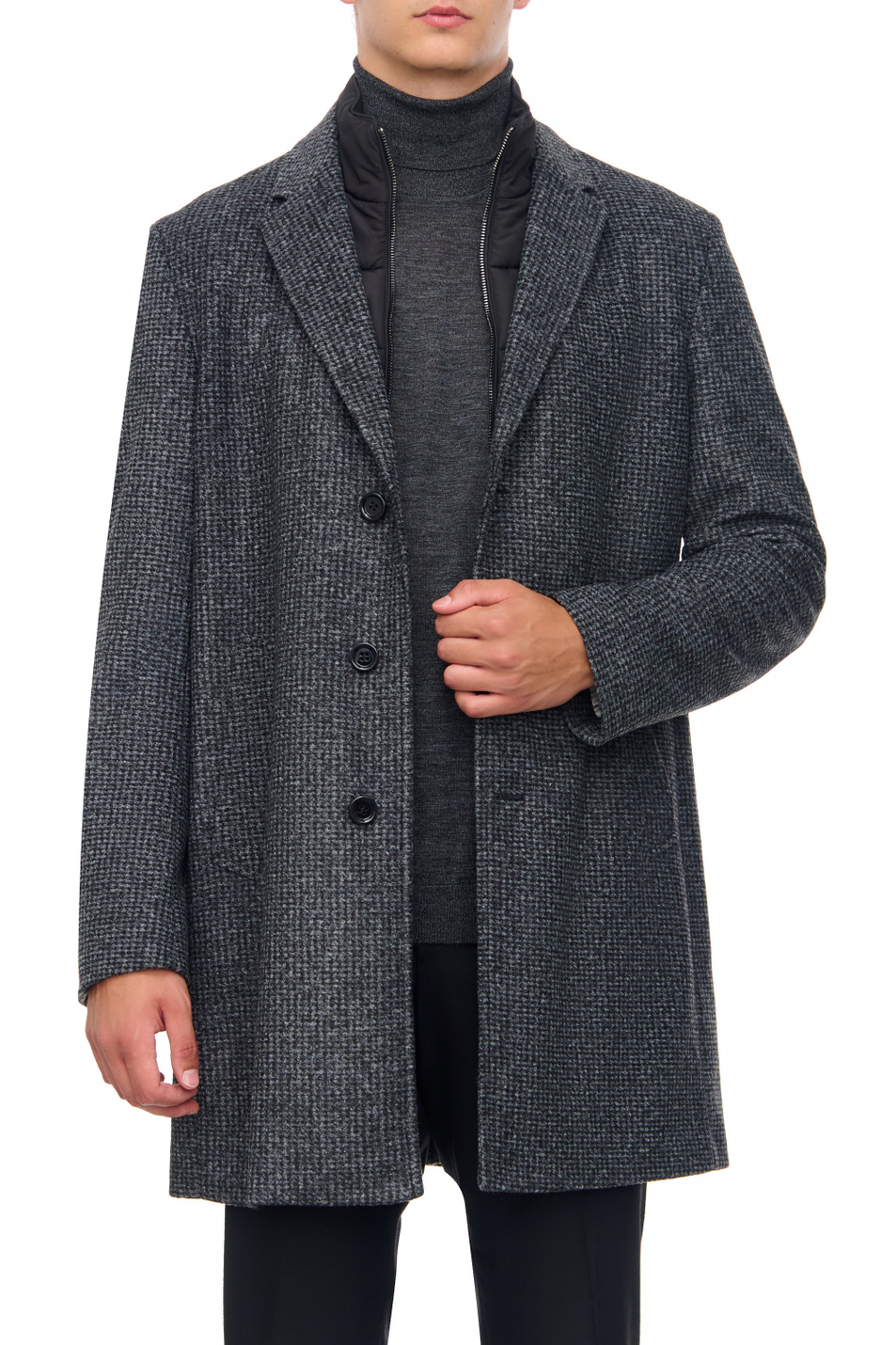 Мужской BOSS Пальто из смесовой шерсти (цвет ), артикул 50502319 | Фото 3