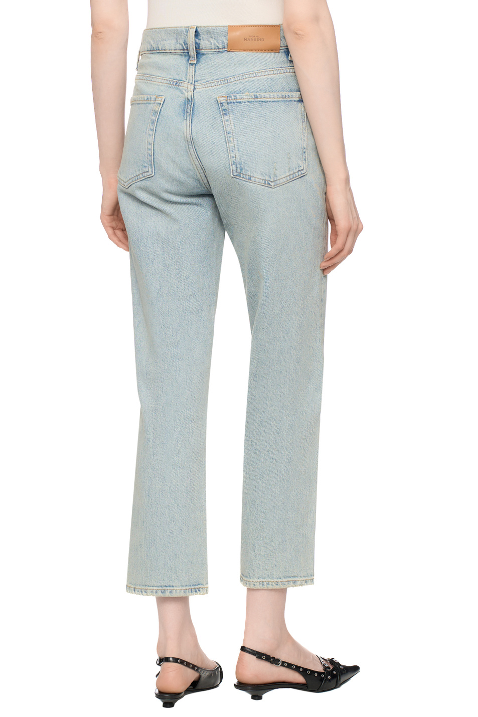 Женский 7 for all Mankind Джинсы из эластичного хлопка (цвет ), артикул JSSLC650SH | Фото 5