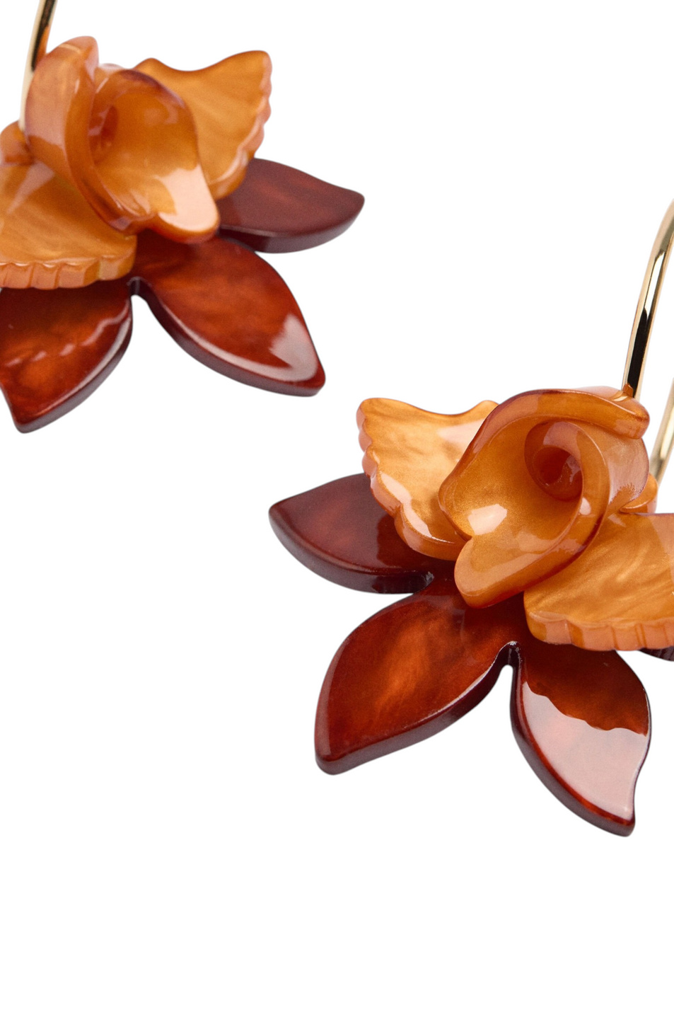 Женский Parfois Серьги-кольца с подвеской в виде цветка (цвет ), артикул 195269 | Фото 3