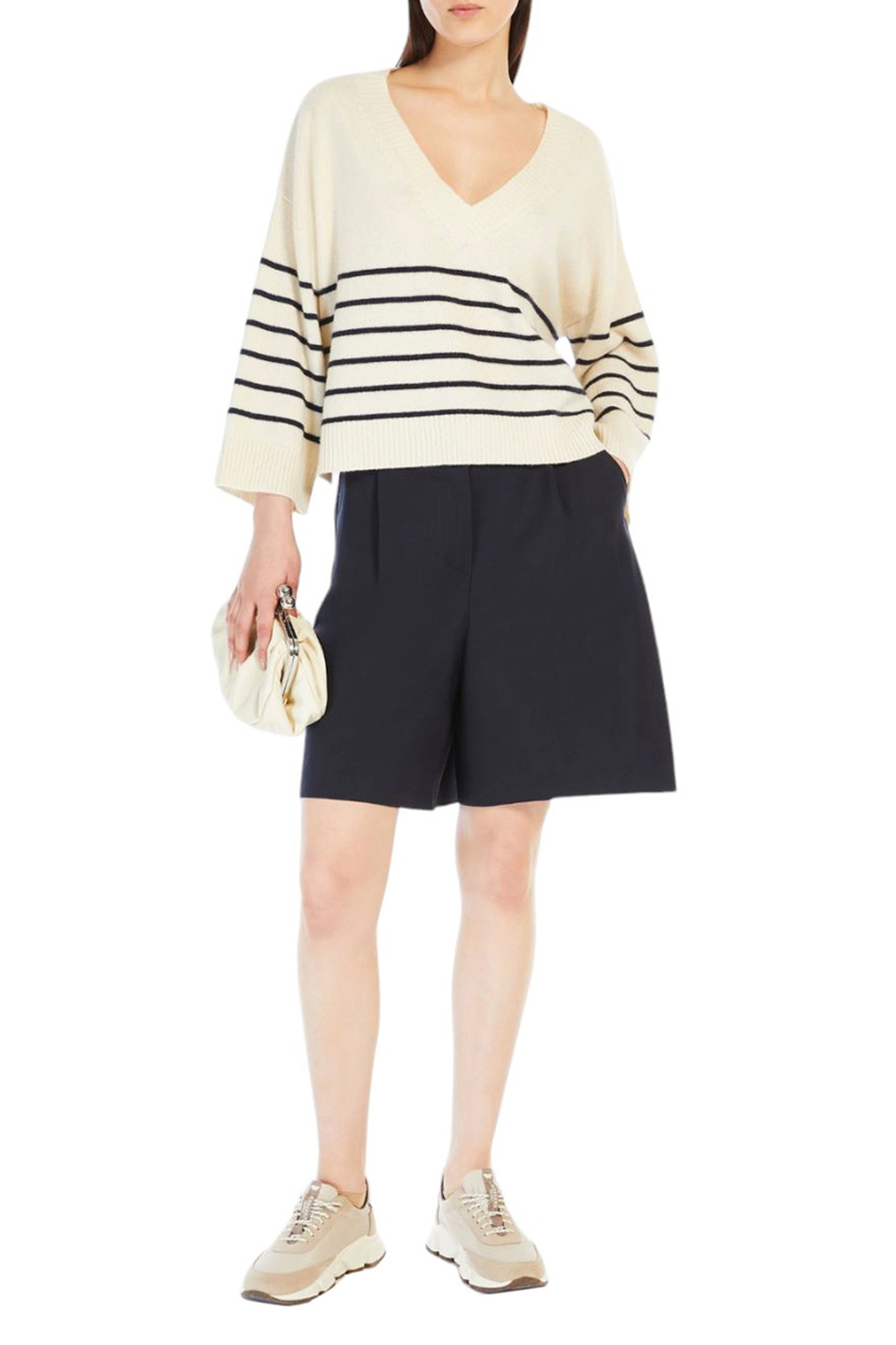 Женский Weekend Max Mara Шорты BELBO из натуральной шерсти (цвет ), артикул 2425146021 | Фото 2
