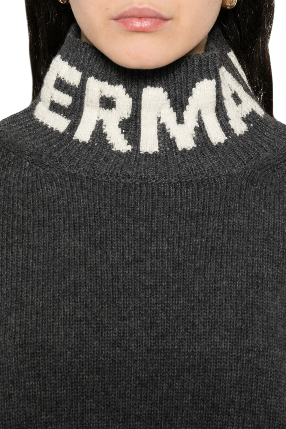 Женский Ermanno Firenze Свитер из смесовой шерсти (цвет ), артикул D47EM027EO1 | Фото 6