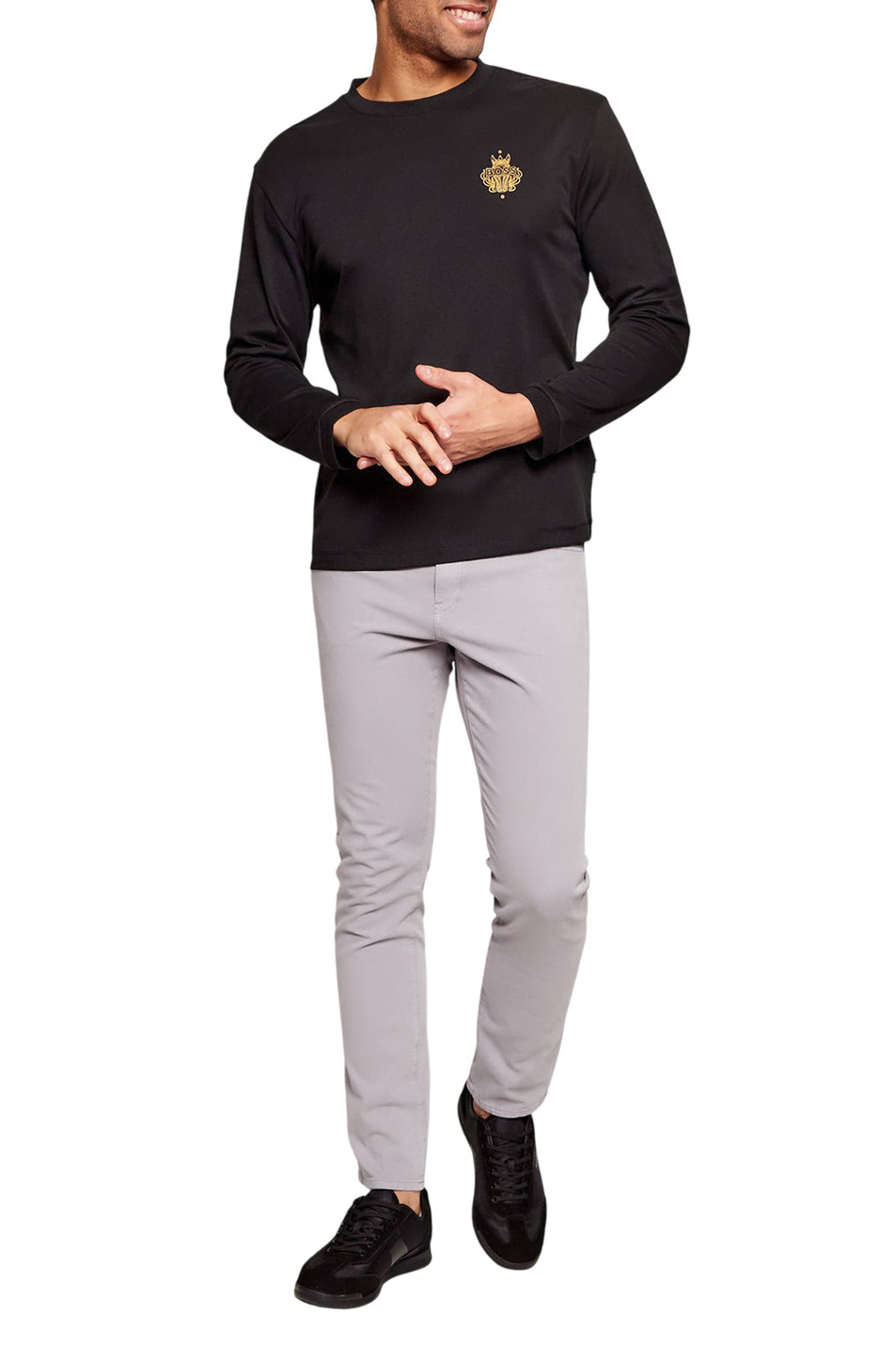 Мужской BOSS Лонгслив из хлопка (цвет ), артикул 50564302 | Фото 3