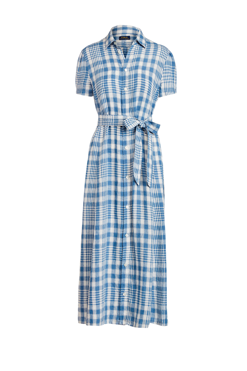 Женский Polo Ralph Lauren Льняное платье в клетку (цвет ), артикул 211864002002 | Фото 1