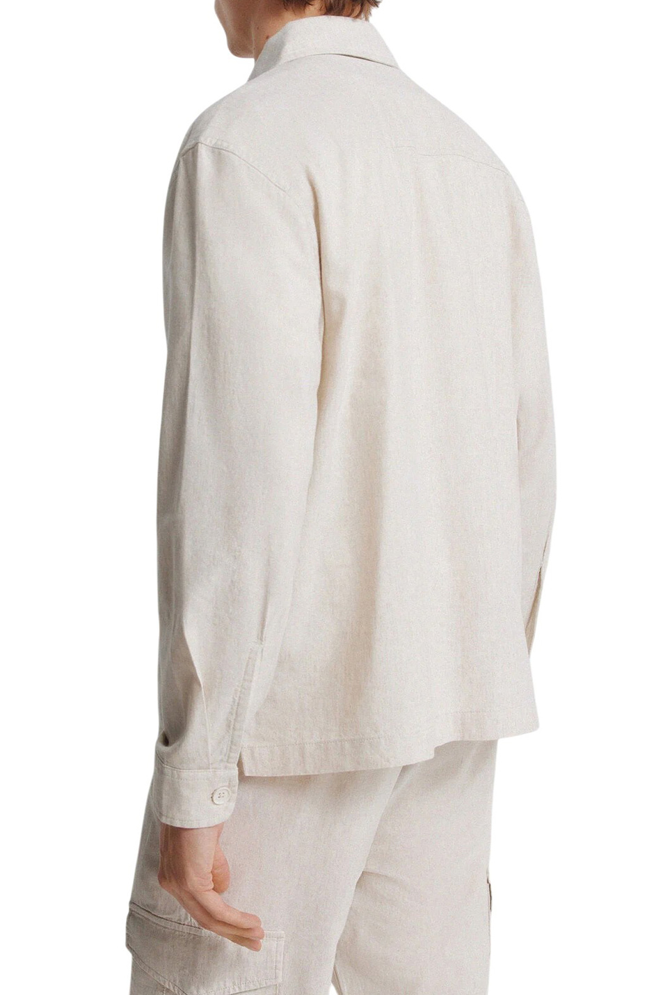 Мужской Springfield Рубашка из хлопка и льна (цвет ), артикул 0993391 | Фото 3