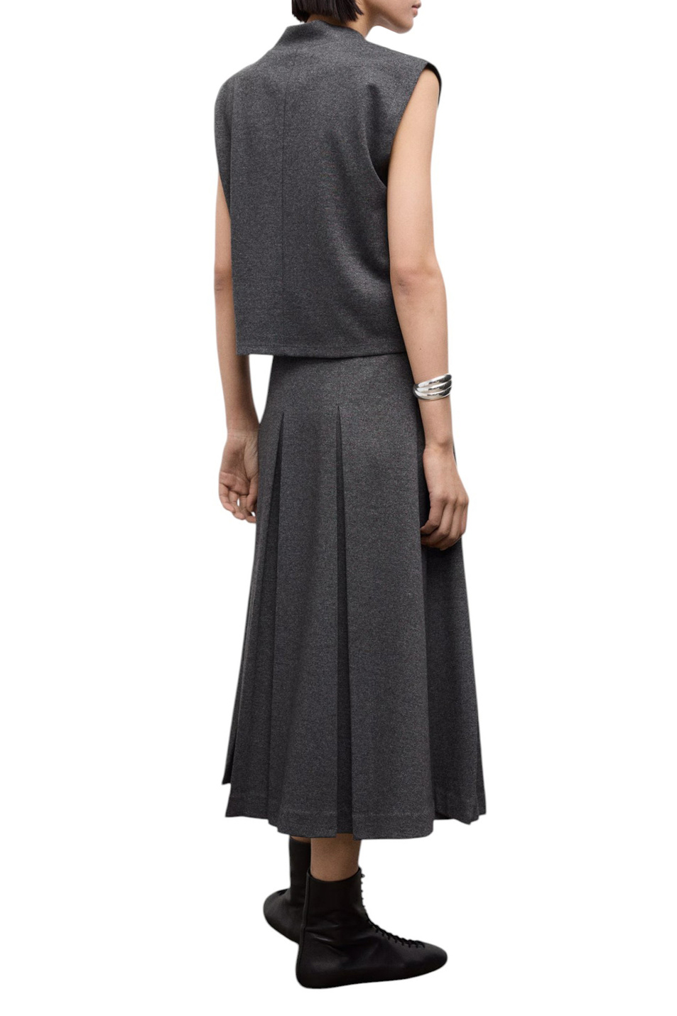 Женский Mango Юбка CLINTO со складками (цвет ), артикул 17085817 | Фото 4