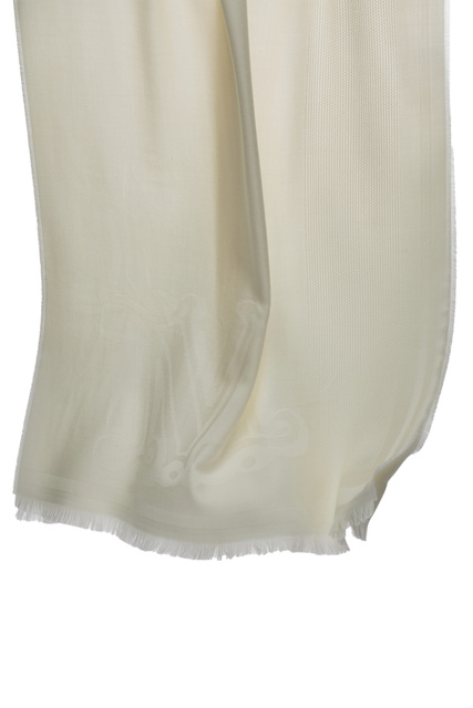Палантин PALLIDA из чистой шерсти|Основной цвет:Кремовый|Артикул:45460427 | Фото 2