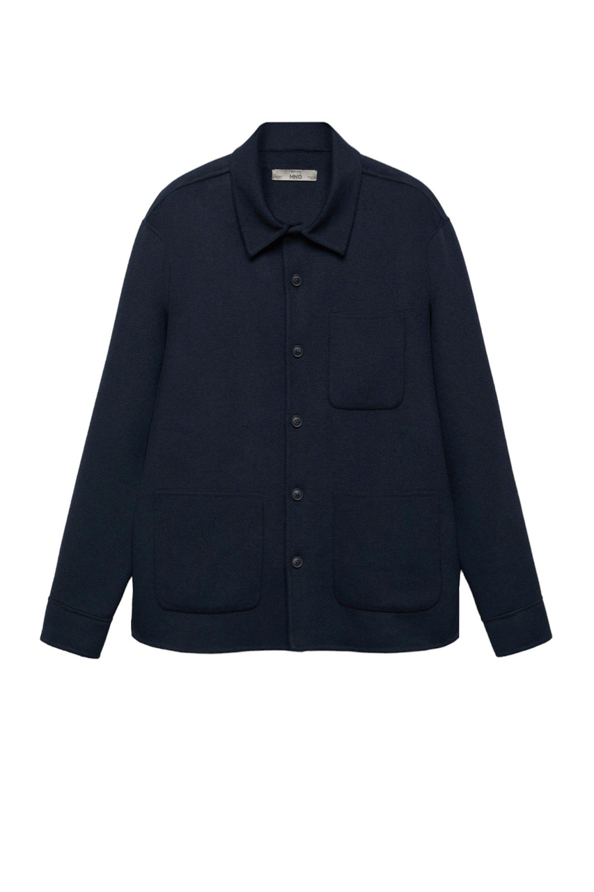 Куртка-рубашка ANDROS с карманами|Основной цвет:Синий|Артикул:57088632 | Фото 1