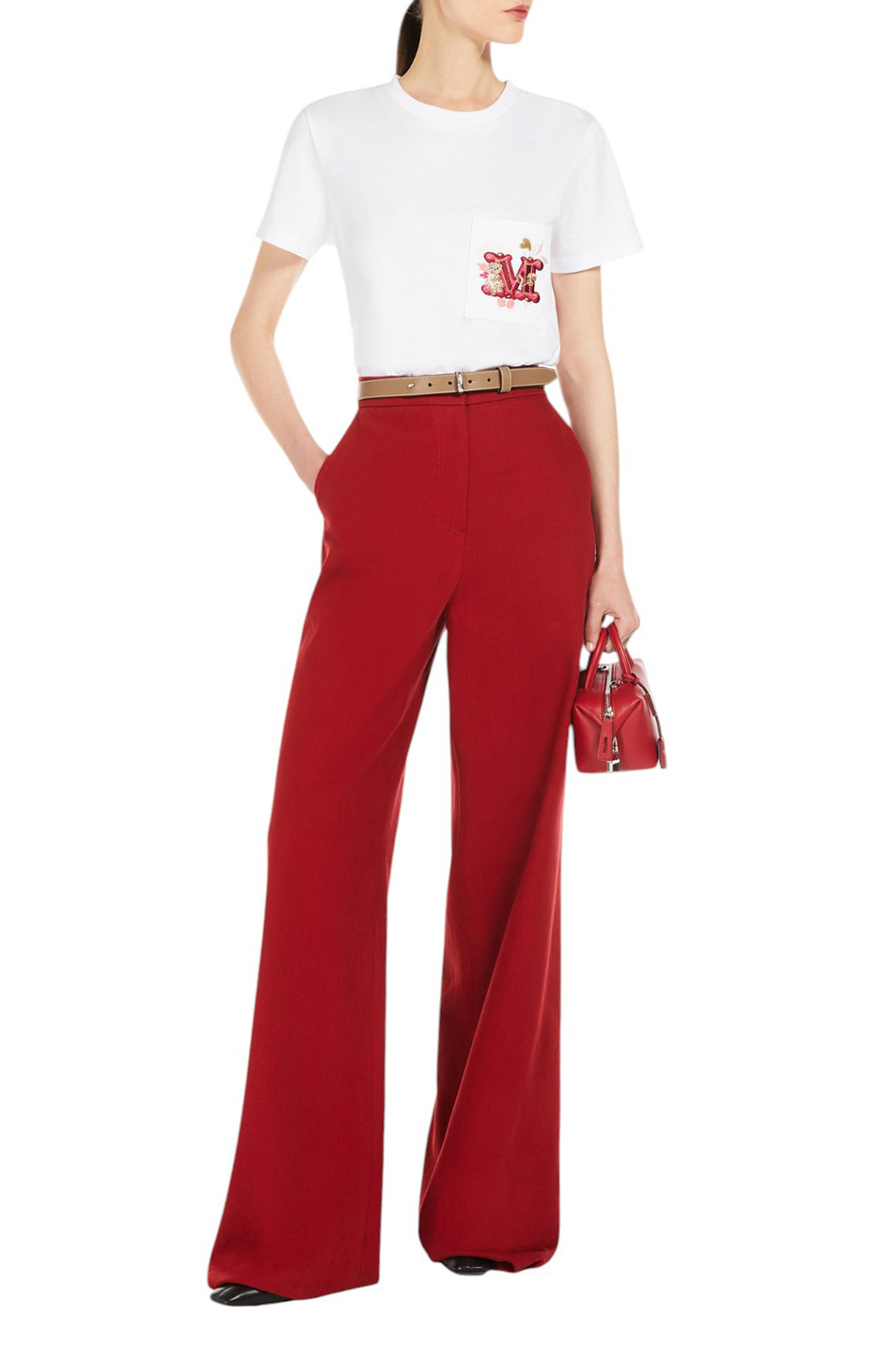 Женский Max Mara Брюки RUGGERO однотонные (цвет ), артикул 2511131051 | Фото 2