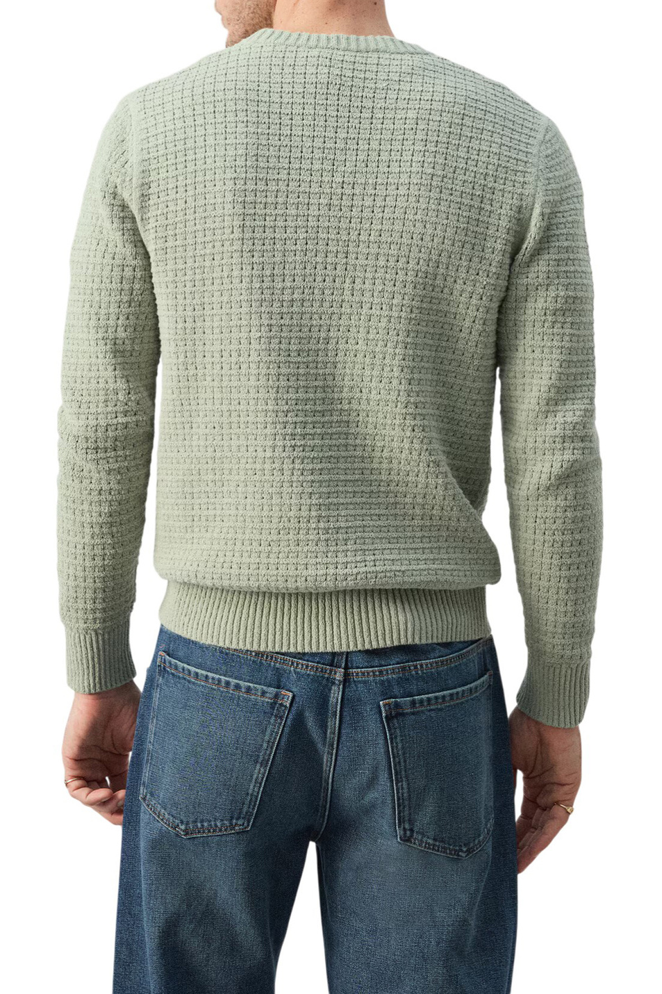 Мужской Mango Man Джемпер SAMOS из смесового хлопка (цвет ), артикул 27085937 | Фото 4