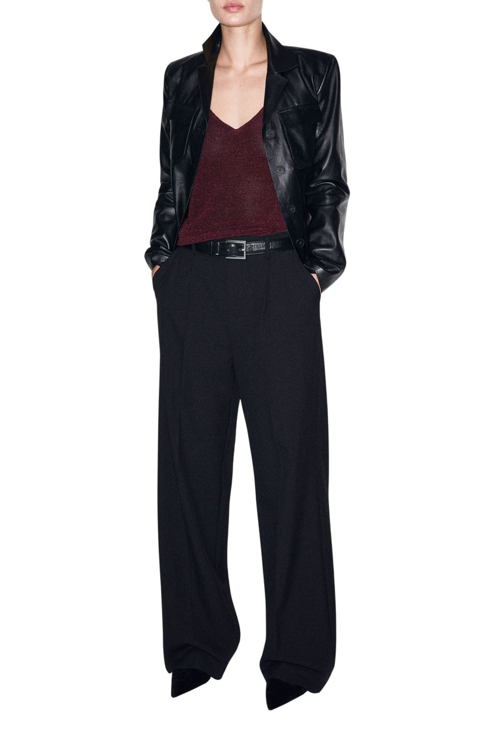 Женский Mango Топ KLING с люрексом (цвет ), артикул 17071185 | Фото 2