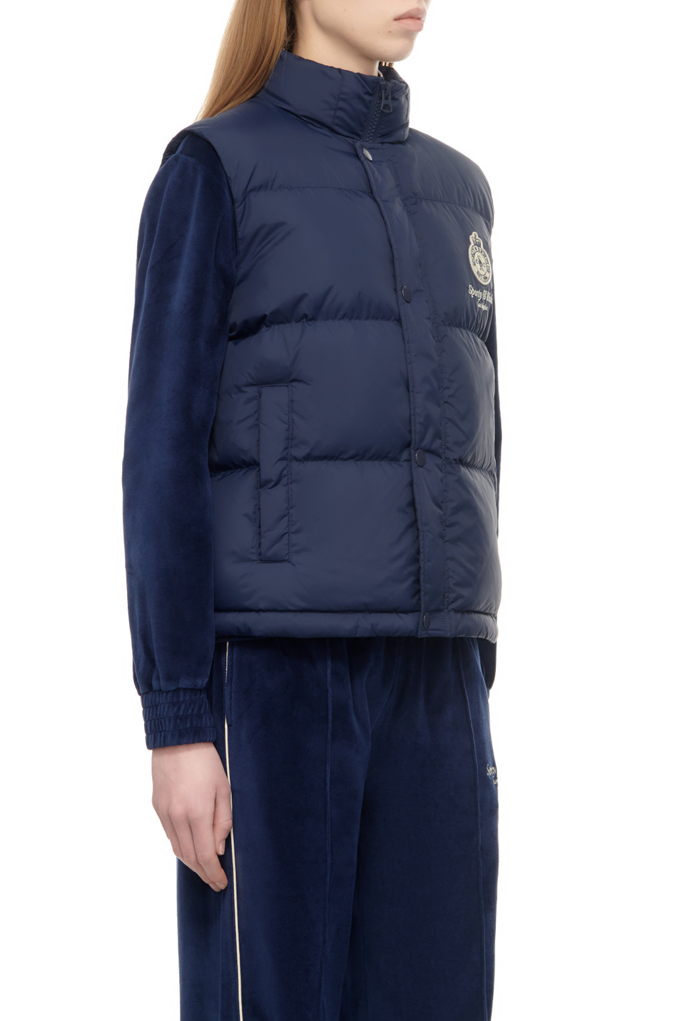 Женский Sporty & Rich Жилет стеганый Crown LA с принтом (цвет ), артикул JAAW2310NA | Фото 5