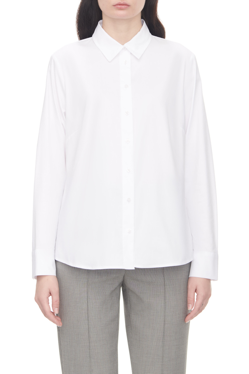 Рубашка однотонная|Основной цвет:Белый|Артикул:260032-31443 | Фото 1