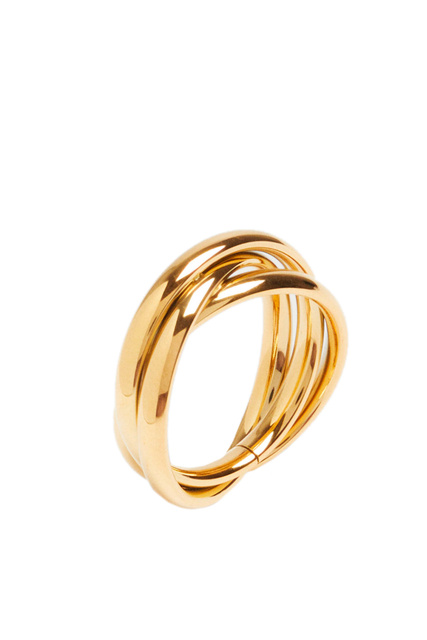 Стальное кольцо|Основной цвет:Золотой|Артикул:196405 | Фото 1