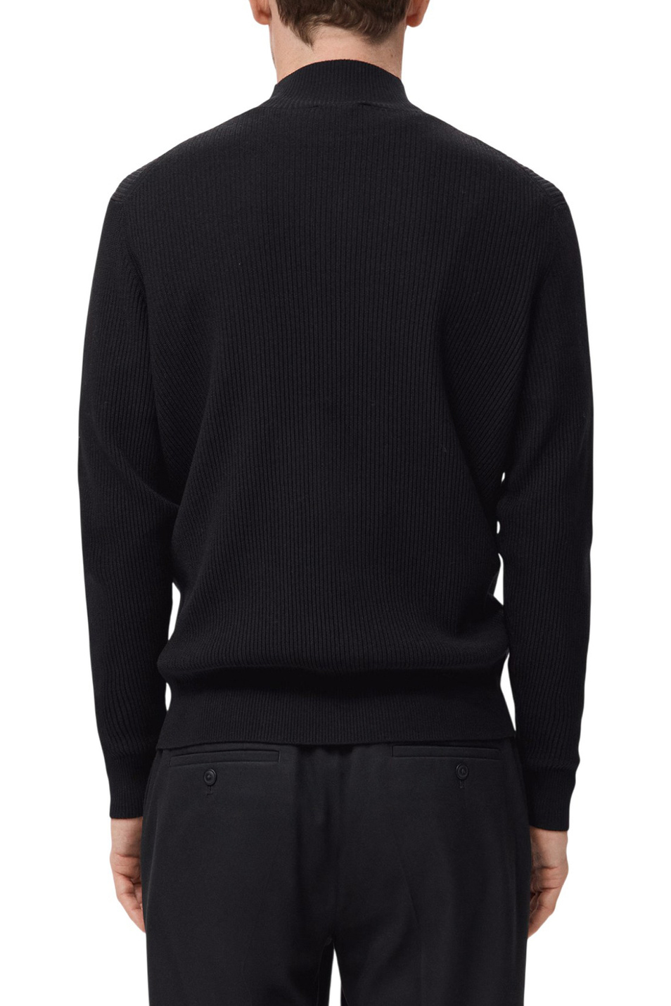 Водолазка CARINA из смесовой вискозы|Основной цвет:Черный Мужской Mango Man Водолазка CARINA из смесовой вискозы (цвет ), артикул 17069207 | Фото 4