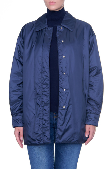 Куртка GREENCA с отложным воротничком|Основной цвет:Синий|Артикул:94860314 | Фото 1