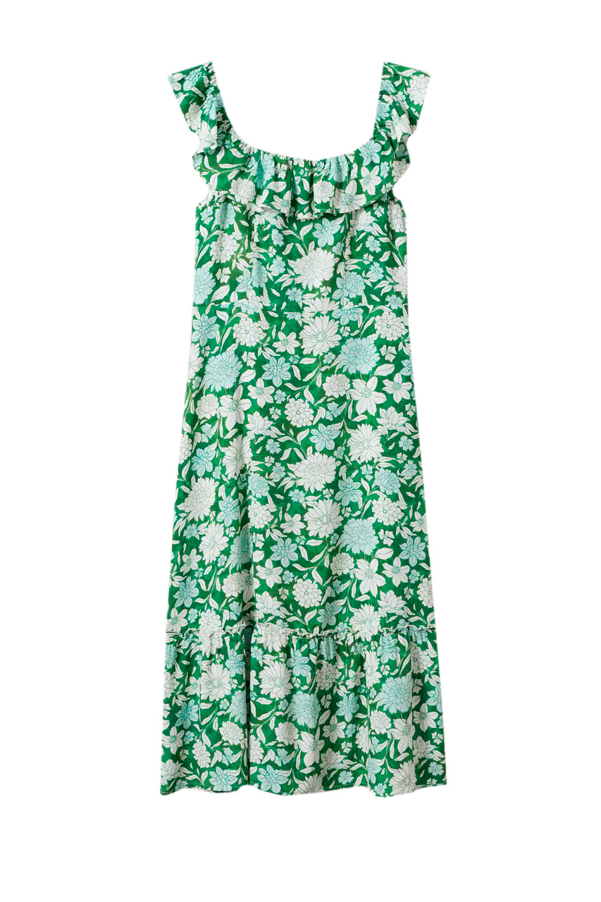 Платье LOLIL-H с цветочным принтом|Основной цвет:Зеленый|Артикул:27001082 | Фото 1