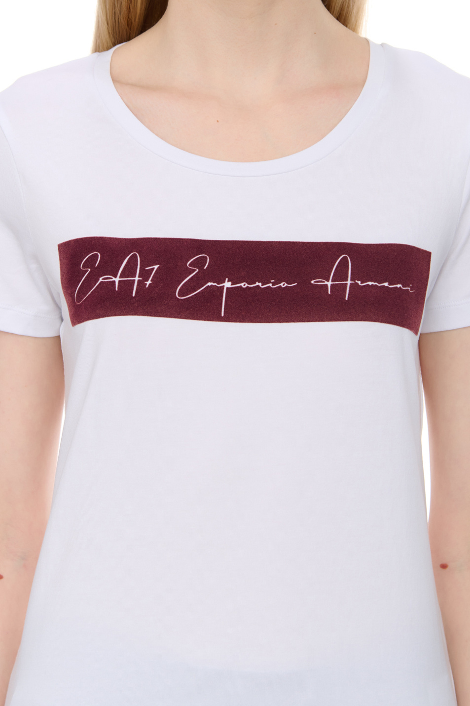 Женский EA7 Футболка с логотипом (цвет ), артикул 6RTT08-TJ6SZ | Фото 6