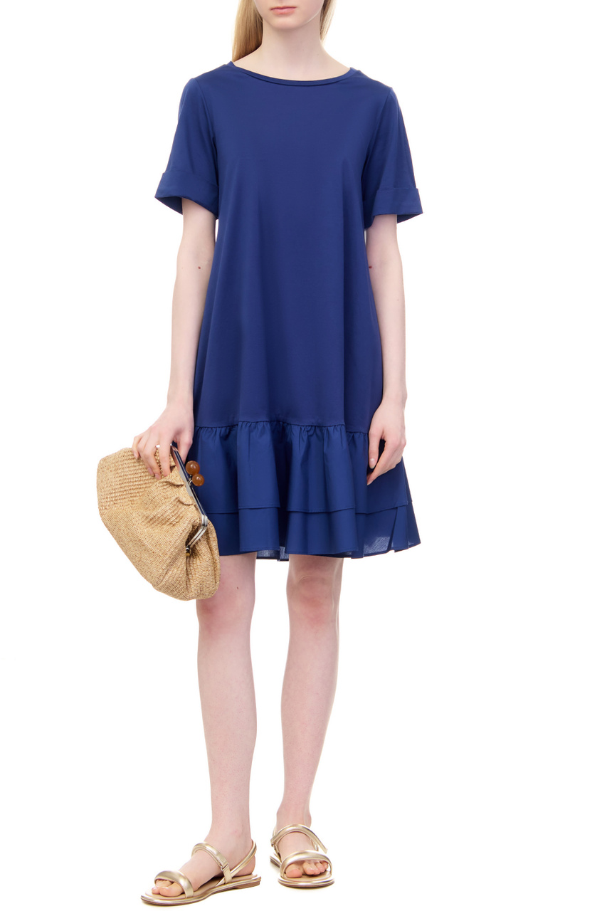 Платье VANNA из натурального хлопка|Основной цвет:Синий|Артикул:2356210331 | Фото 1