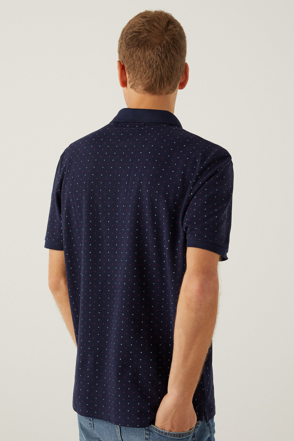 Springfield Рубашка-поло с принтом по всей поверхности (цвет ), артикул 1439820 | Фото 2