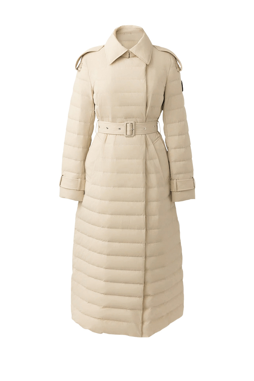 Пальто стеганое MAGDA|Основной цвет:Кремовый|Артикул:P002548 | Фото 1
