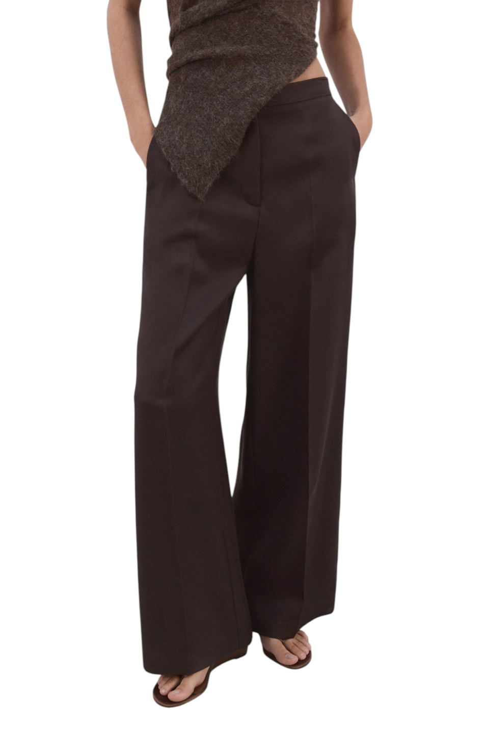 Женский Mango Брюки FLUID с высокой посадкой (цвет ), артикул 27065964 | Фото 3