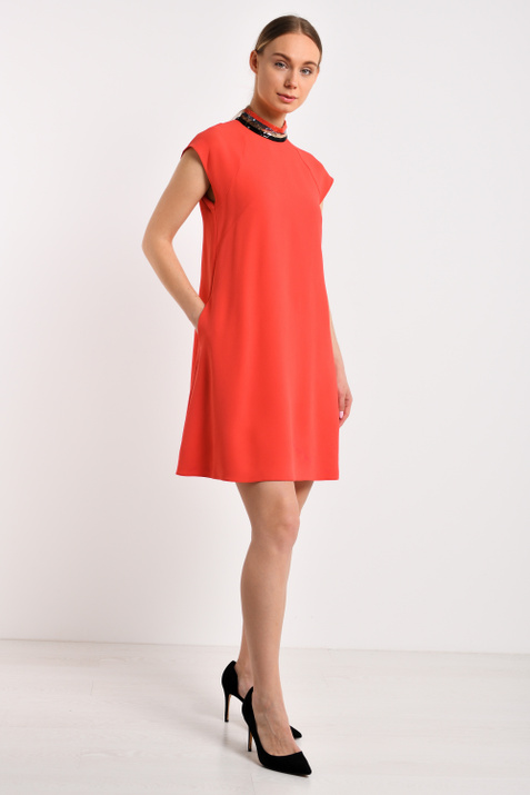 Emporio Armani Платье из текстиля (Красный цвет), артикул 2NA41T-22013 | Фото 1