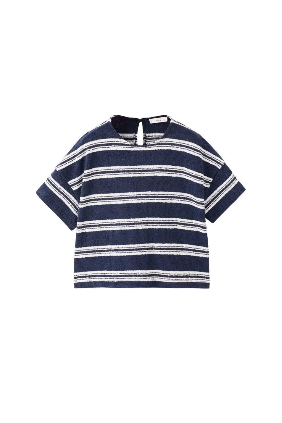 Девочкам Mango Kids Футболка NAVYSET в полоску (цвет ), артикул 27005163 | Фото 1