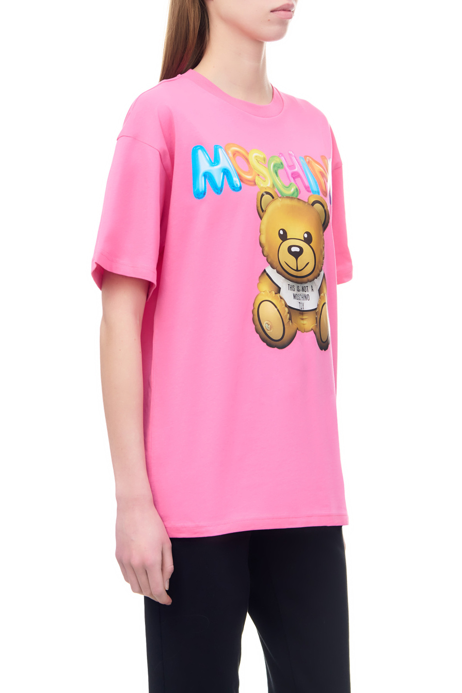 Женский Moschino Футболка из натурального хлопка с принтом (цвет ), артикул V0701-0441 | Фото 4