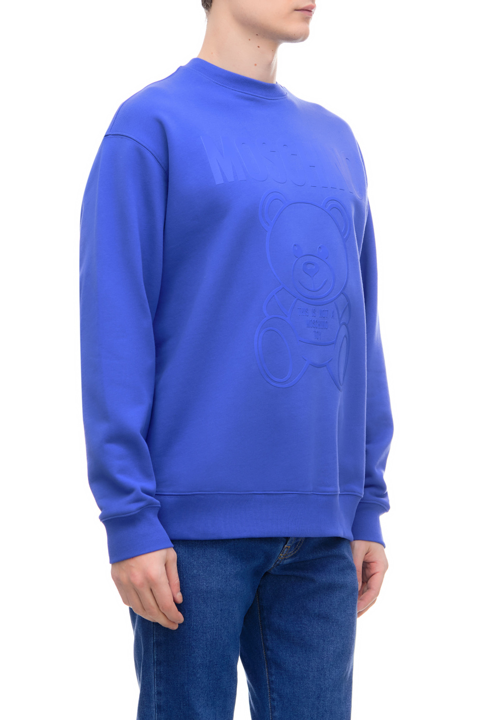 Мужской Moschino Свитшот с рельефным логотипом и принтом (цвет ), артикул V1713-2028 | Фото 3