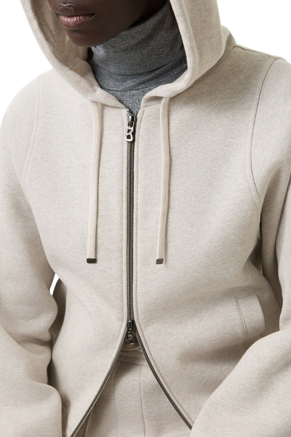 Толстовка TALLI-1 из смесового хлопка|Основной цвет:Бежевый Женский Bogner Толстовка TALLI-1 из смесового хлопка (цвет ), артикул 86079466 | Фото 6